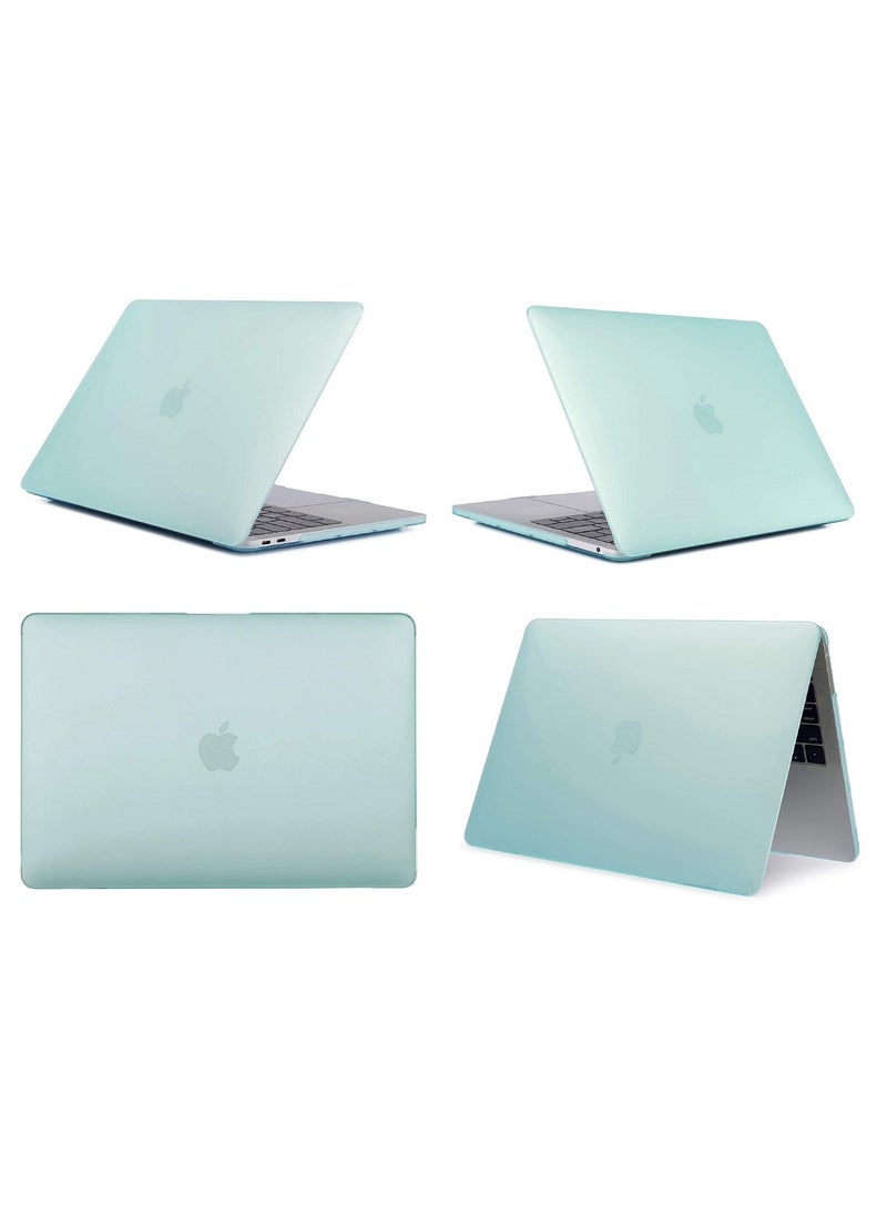 Hard Shell Case Cover Compatible for MacBook New Air 13-Inch with Retina Display and Touch ID Model A2337 M1/A2179/A1932 Release in 2020/2019/2018 Mint Green