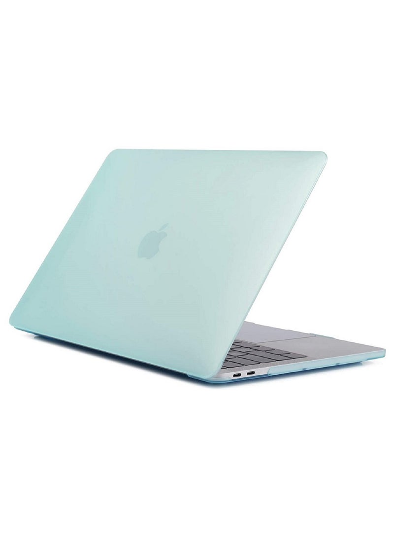 Hard Shell Case Cover Compatible for MacBook New Air 13-Inch with Retina Display and Touch ID Model A2337 M1/A2179/A1932 Release in 2020/2019/2018 Mint Green