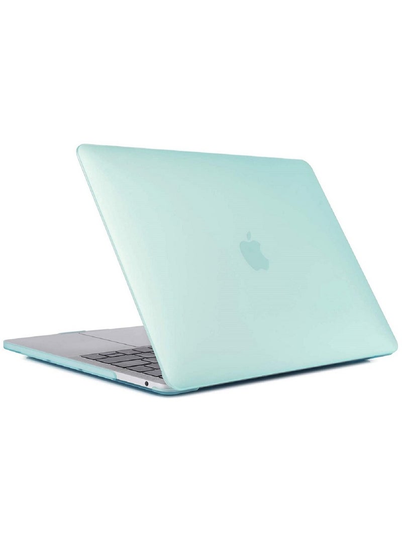 Hard Shell Case Cover Compatible for MacBook New Air 13-Inch with Retina Display and Touch ID Model A2337 M1/A2179/A1932 Release in 2020/2019/2018 Mint Green