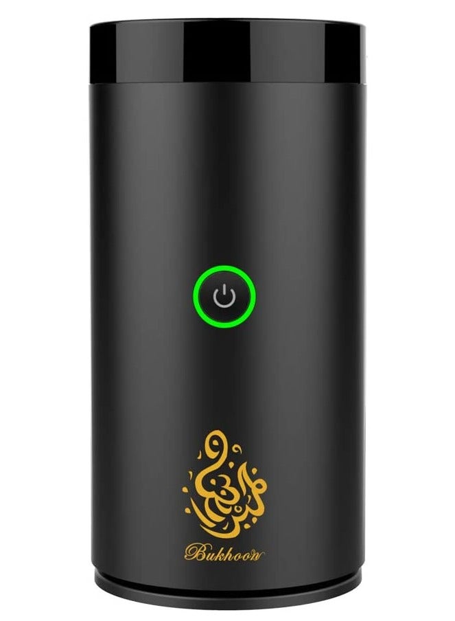 Car Bukhoor Usb Type-C Power Bakhoor Rechargeable Electric Mini Portable Incense Burner Black