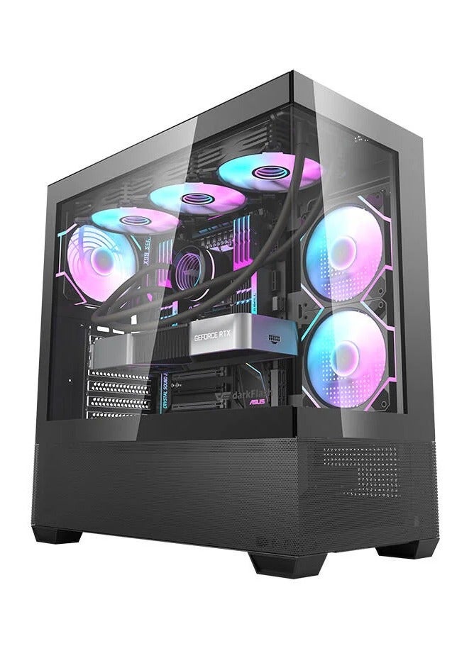 Mama Choice Gaming PC CORE i5-12400F, RTX 4060 8GB, H610M-K, 16GB 3200MHz RAM, 1TB SSD , 700W PSU, 120mm Air Cooler Black