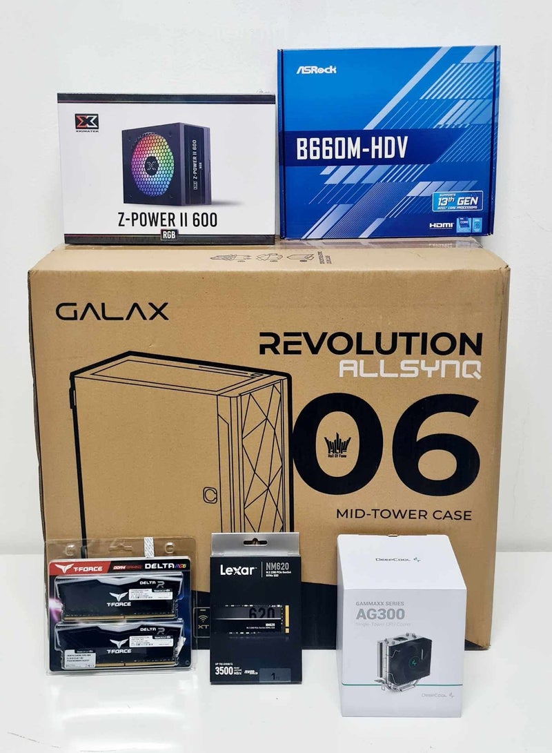 BUDGET GAMING/WORKSTATION DESKTOP COMPUTER: Core i5 12400F processor | RTX 4060 8GB graphics card | 16GB RAM | 1TB NVME +2TB HDD | Windows 11 | WIFI BT READY