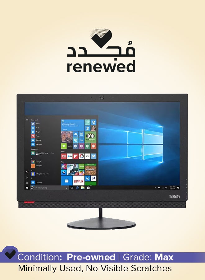 Renewed - ThinkCentre M900z With 24-Inch Display,Intel Core i5-6500/6th Gen/Quad Core/8GB RAM/256GB SSD/Windows 10 English Black