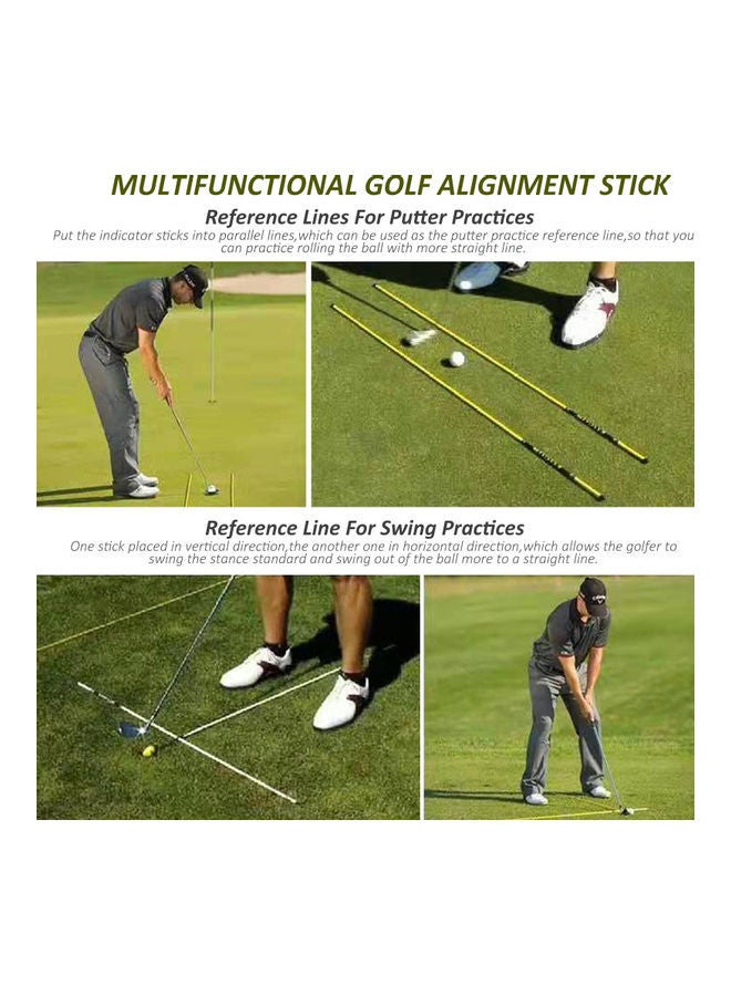 2-Piece Folding Golf Alignment Sticks