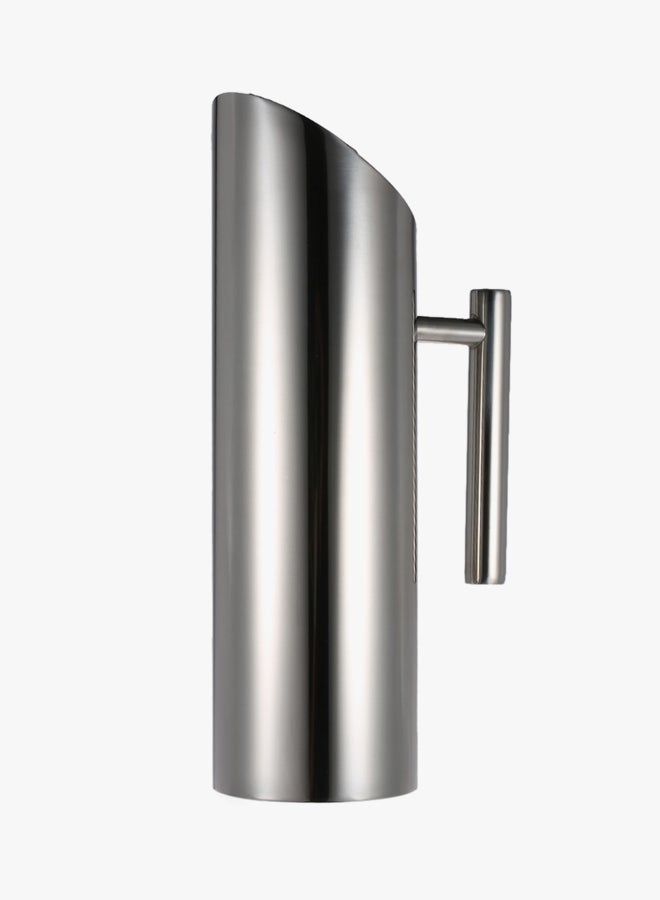 Water Pitcher With Ice Guard Silvery 29.5x8.5centimeter