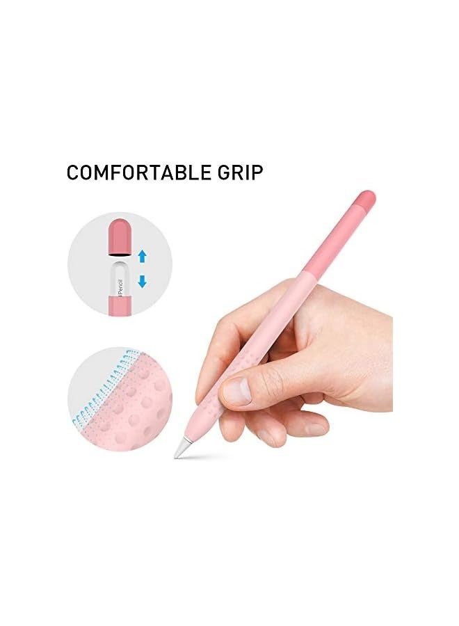 Pencil Case Compatible with Apple Pencil Pro and Apple Pencil 2nd Generation Case, Gradient Color Case Sleeve Silicone Cover Accessories for Apple Pencil