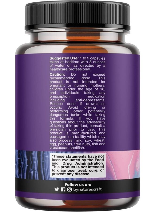 5 HTP Supplement 5-Hydroxytryptophan - 5HTP 100mg Gentle Herbal Sleep Supplement and Mood Enhancer - 5-HTP 100 mg Mood Support Supplement and Sleep Support Capsules from Griffonia Simplicifolia