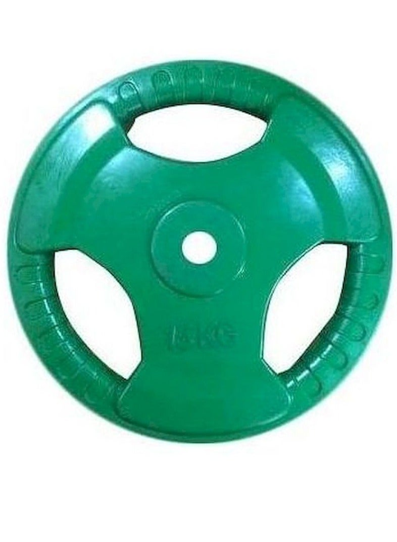 Dumbbell rubber weight plate 15 kg one piece