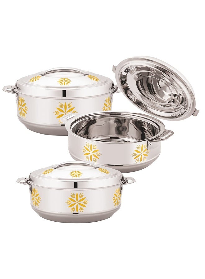 Hotpot Stainless Steel Casserole Thermal Serving Bowl Afra 3500ml