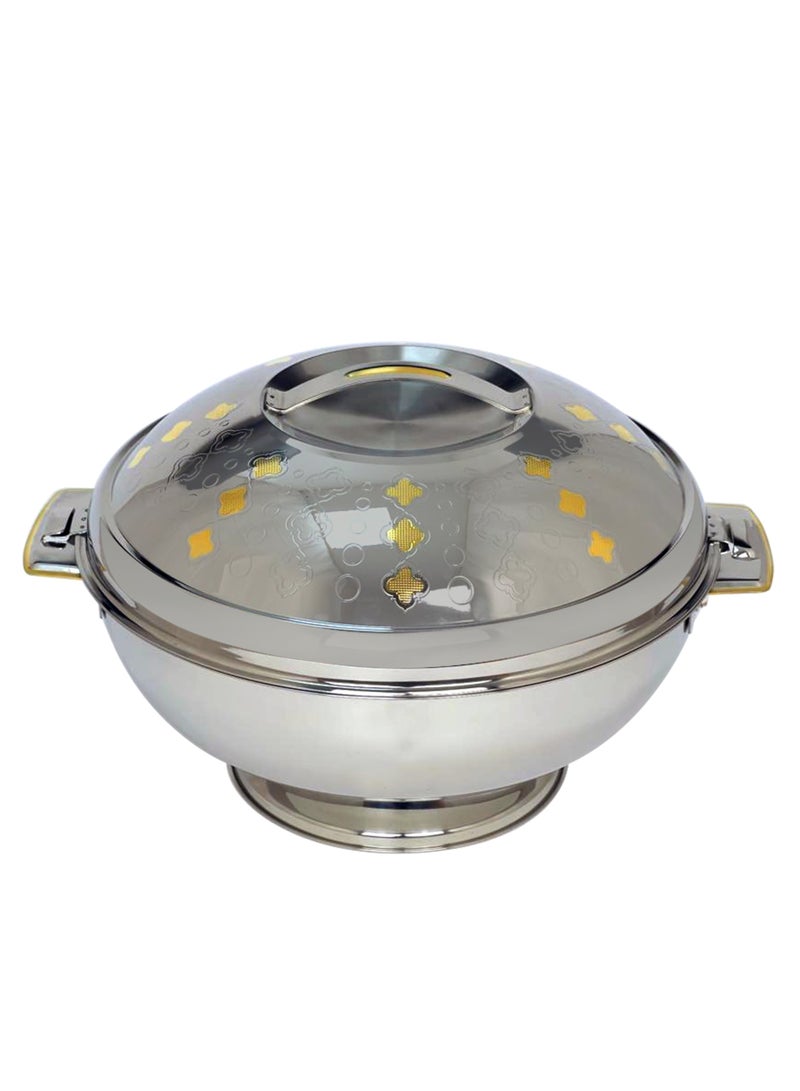 Hotpot Stainless Steel Casserole, Thermal Serving Bowl, Keeps Food Hot for long time - Lina