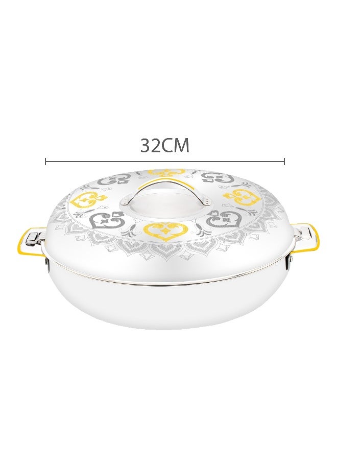 Maha Hotpot Stainless Steel Casserole Thermal Serving Bowl Keeps Food Hot for long time 32CM