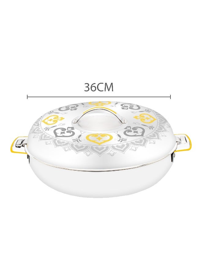 Maha Hotpot Stainless Steel Casserole Thermal Serving Bowl Keeps Food Hot for long time 36CM