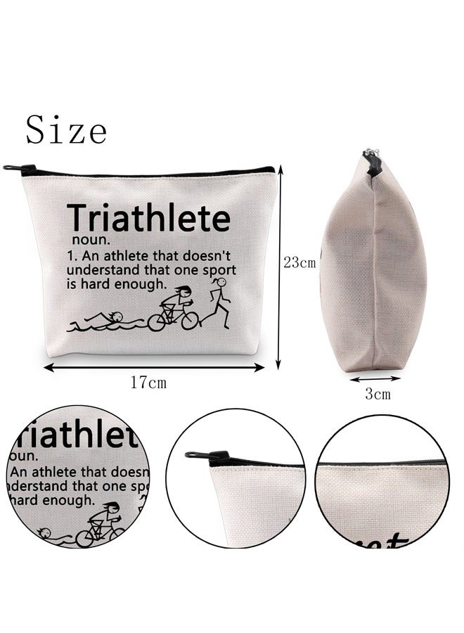 Triathlon Lovers Gift Triathlete Definition Cosmetic Bag (Triathlete Cosmetic Bag)