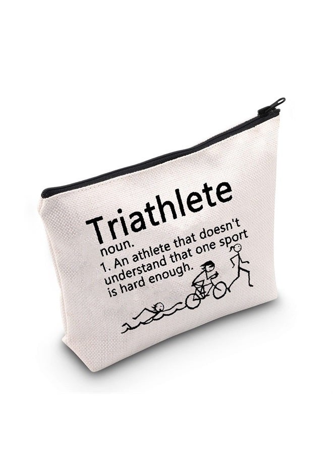 Triathlon Lovers Gift Triathlete Definition Cosmetic Bag (Triathlete Cosmetic Bag)