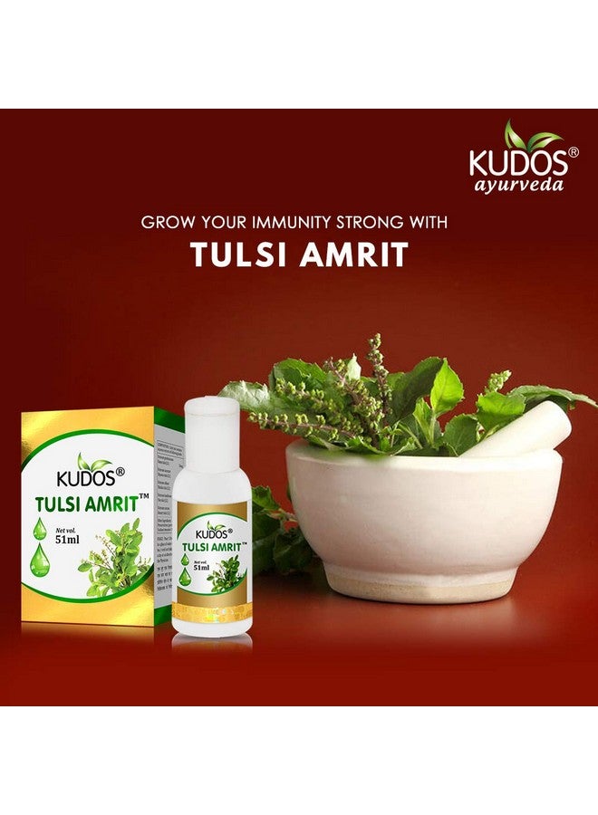 Ayurveda Tulsi Amrit | Best Tulsi Drops For Immunity Booster - 51Ml | Healthy Lifestyle, Pure Ayuvedic & Safe