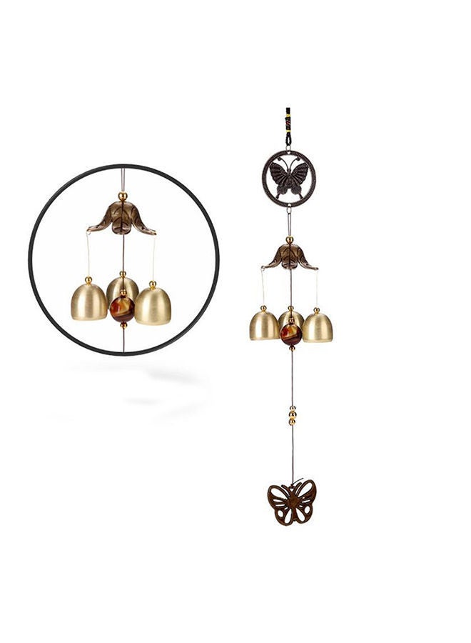 Ethnic Retro Style Wind Chimes Brown 11centimeter