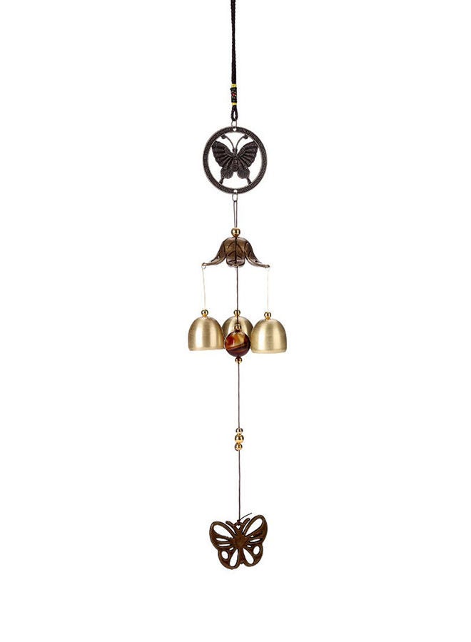 Ethnic Retro Style Wind Chimes Brown 11centimeter