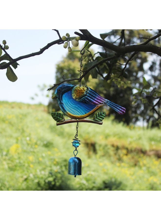 Bird Shaped Wind Chime Blue/Yellow/Green 13.38inch