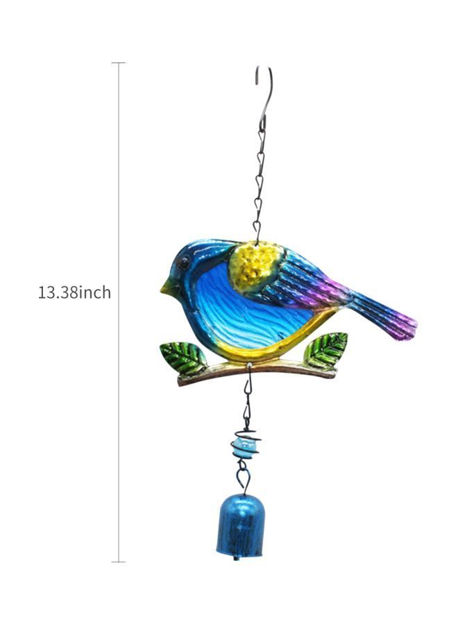 Bird Shaped Wind Chime Blue/Yellow/Green 13.38inch