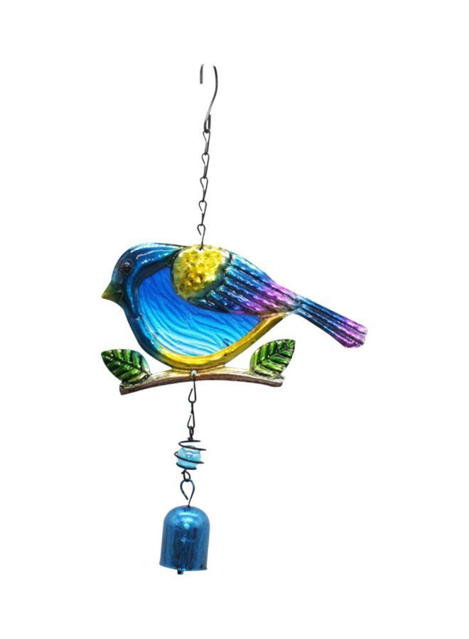 Bird Shaped Wind Chime Blue/Yellow/Green 13.38inch