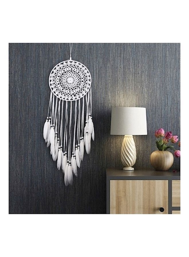 Pure Knife Catcher Home Handmade Feather Wall Decoration White