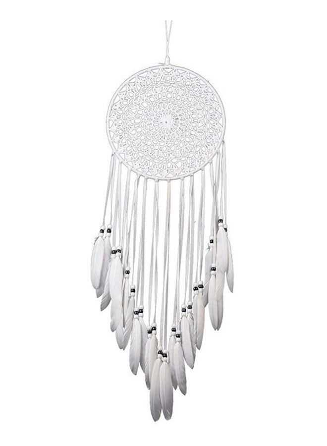 Pure Knife Catcher Home Handmade Feather Wall Decoration White