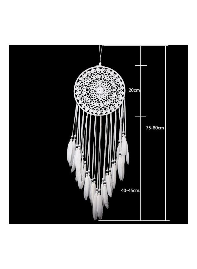 Pure Knife Catcher Home Handmade Feather Wall Decoration White