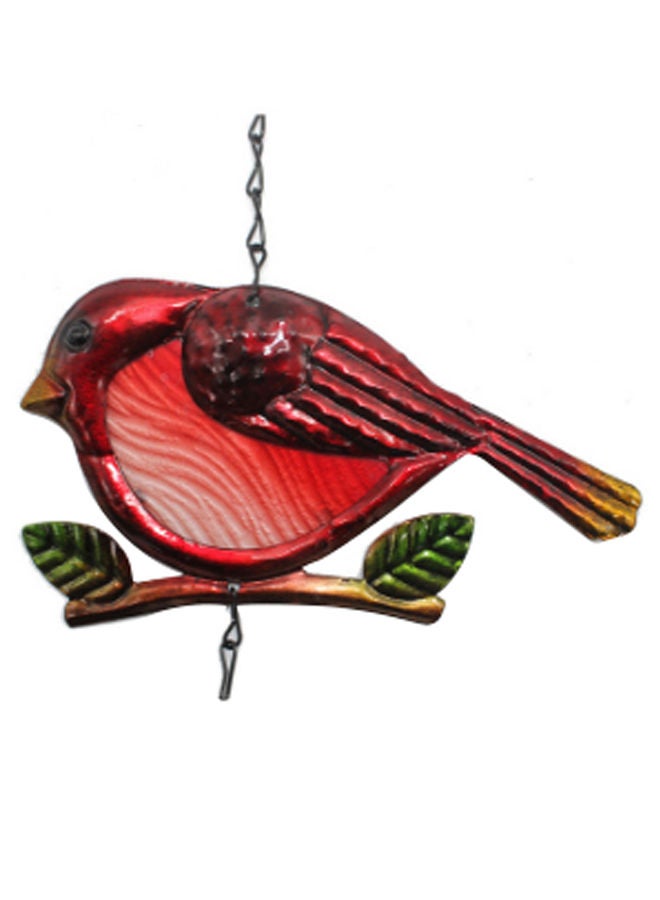 Bird Shaped Wind Chime Red/Brown/Green