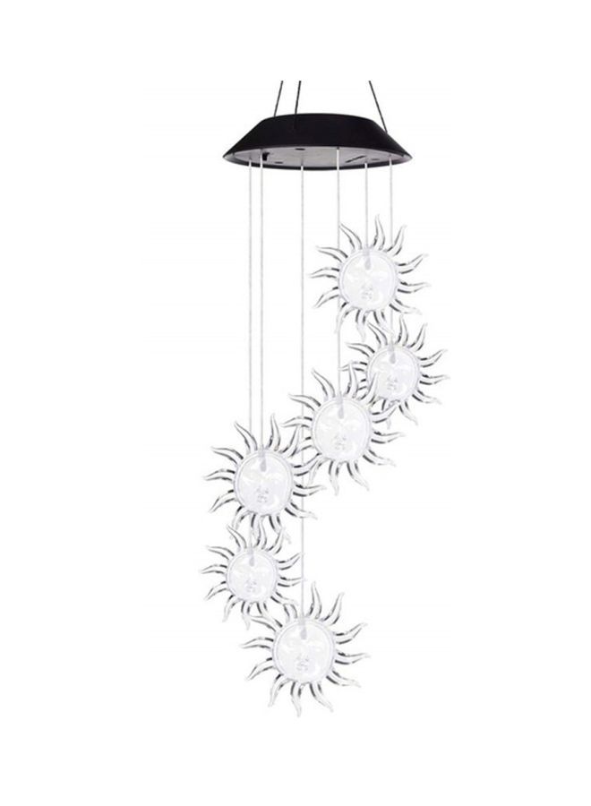 Decorative Solar Light Wind Chime White