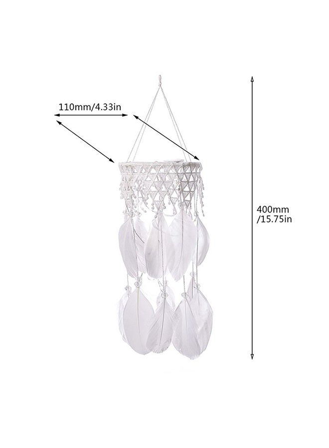 Handmade Dream Catcher Wind Chimes White 20x15cm