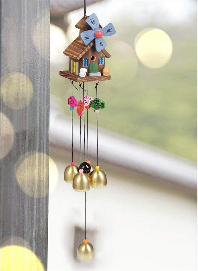 Wood Coper Wind Chime For Home Bedroom Balcony Garden Etc.. For (Decorate Item)