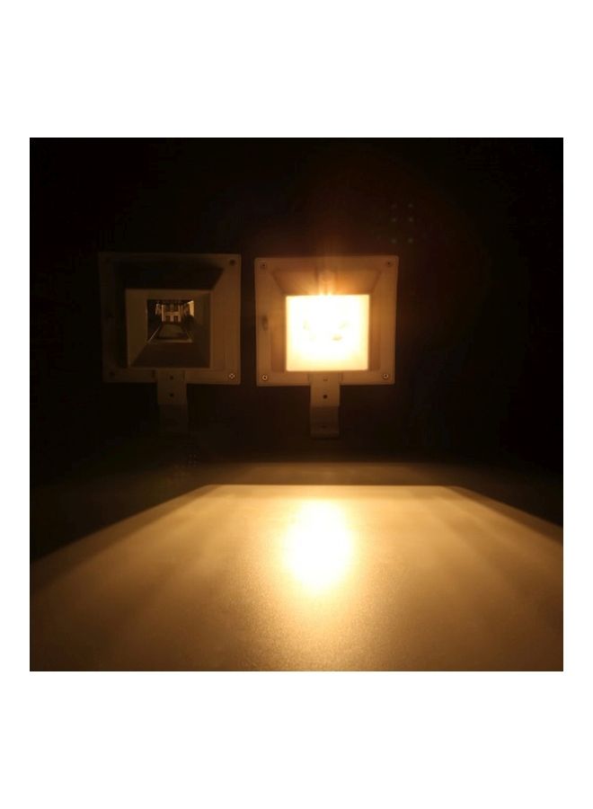 Solar Powered Motion Sensor Wall Light White 12x12x5.5centimeter