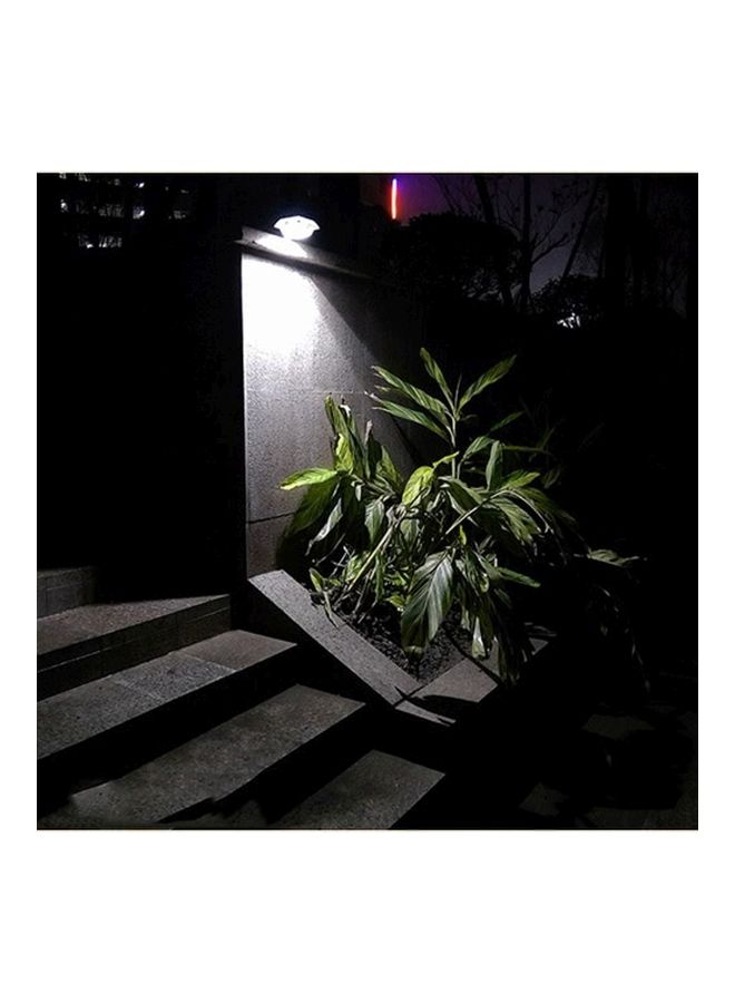 Solar Powered Motion Sensor Wall Light White 12x12x5.5centimeter