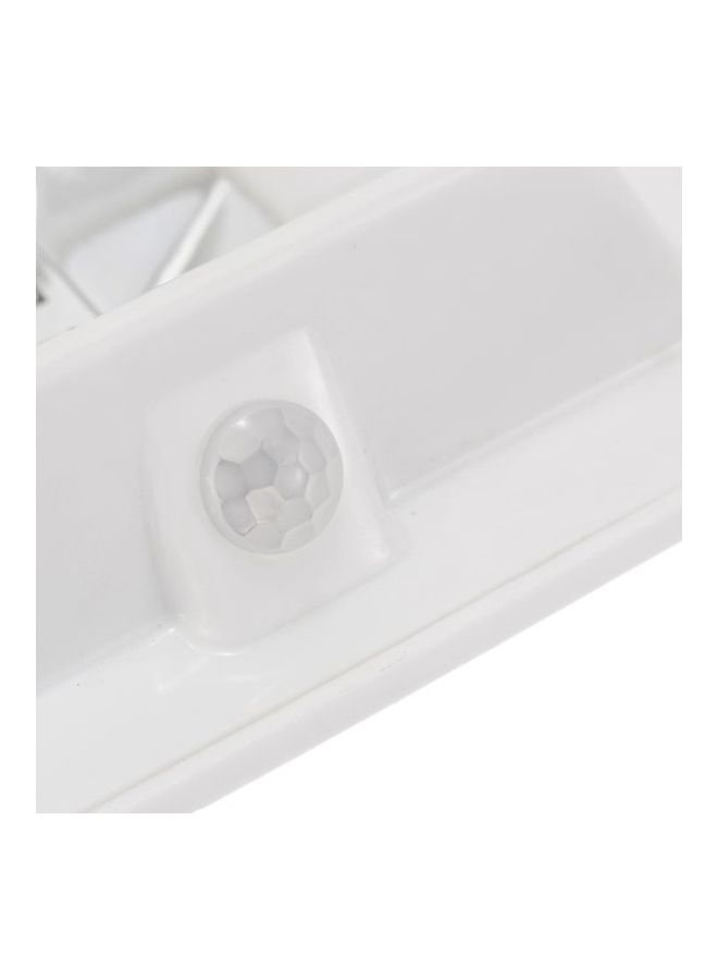 Solar Powered Motion Sensor Wall Light White 12x12x5.5centimeter