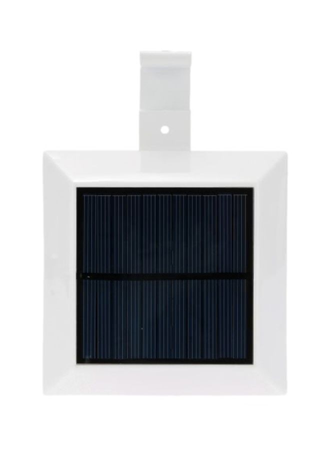 Solar Powered Motion Sensor Wall Light White 12x12x5.5centimeter