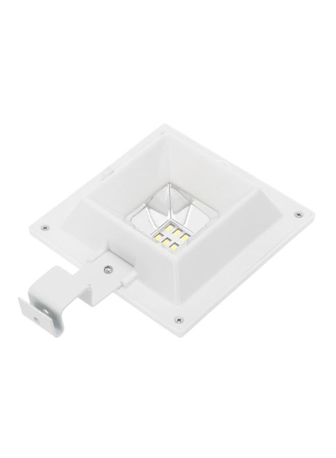 Solar Powered Motion Sensor Wall Light White 12x12x5.5centimeter