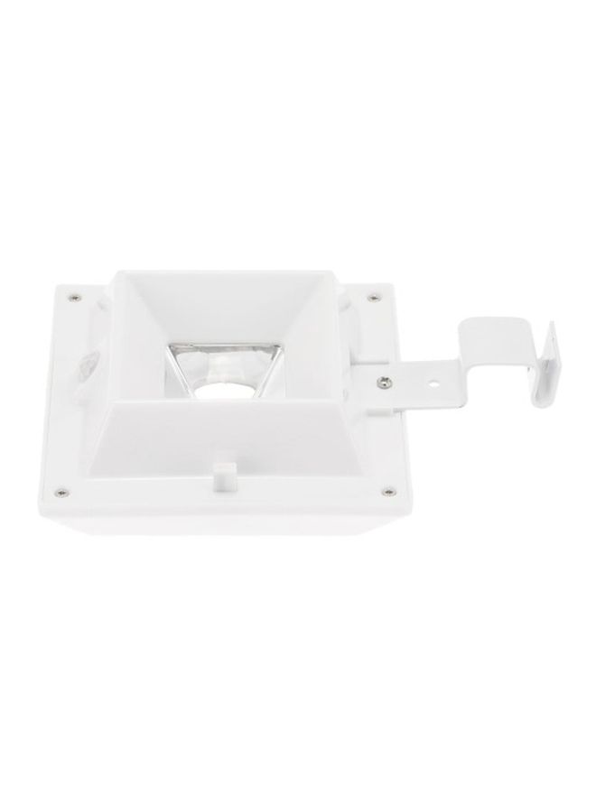 Solar Powered Motion Sensor Wall Light White 12x12x5.5centimeter