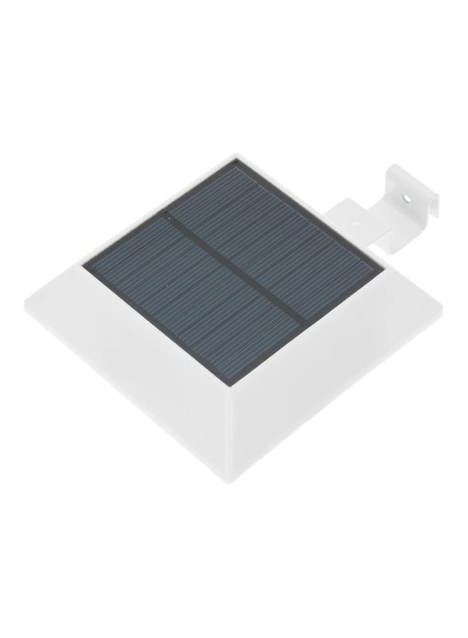 Solar Powered Motion Sensor Wall Light White 12x12x5.5centimeter