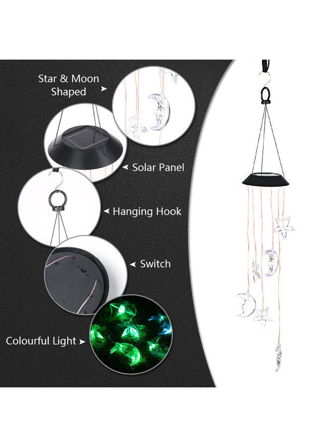 Moon Star LED Chimes Waterproof Hanging Lights White