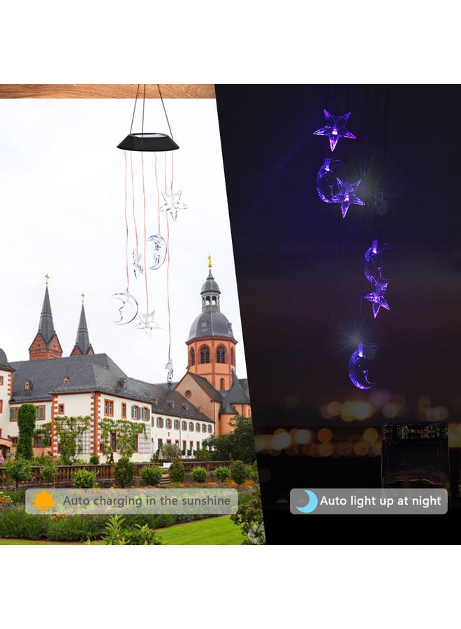 Moon Star LED Chimes Waterproof Hanging Lights White