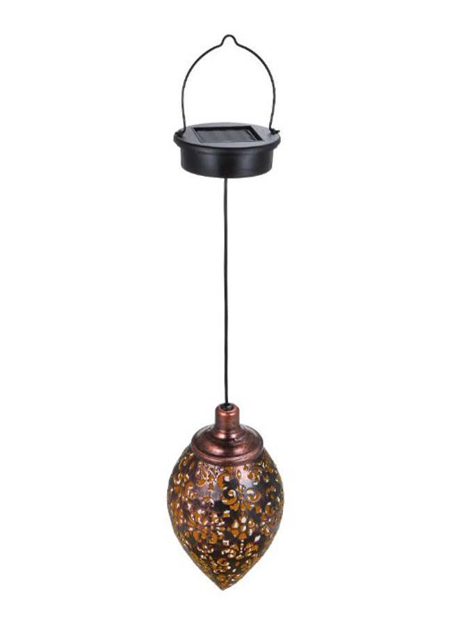 Outdoor Decorative Rechargeable Hanging Light Brown/Black