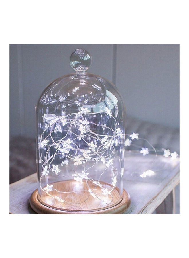 Star Copper Wire LED String Decoration Light Battery Powered White 15 x 5 5cm