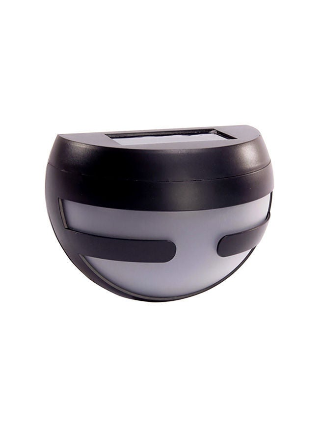 2 LEDs Waterproof Outdoor Lamp Black 12.5x6x9cm
