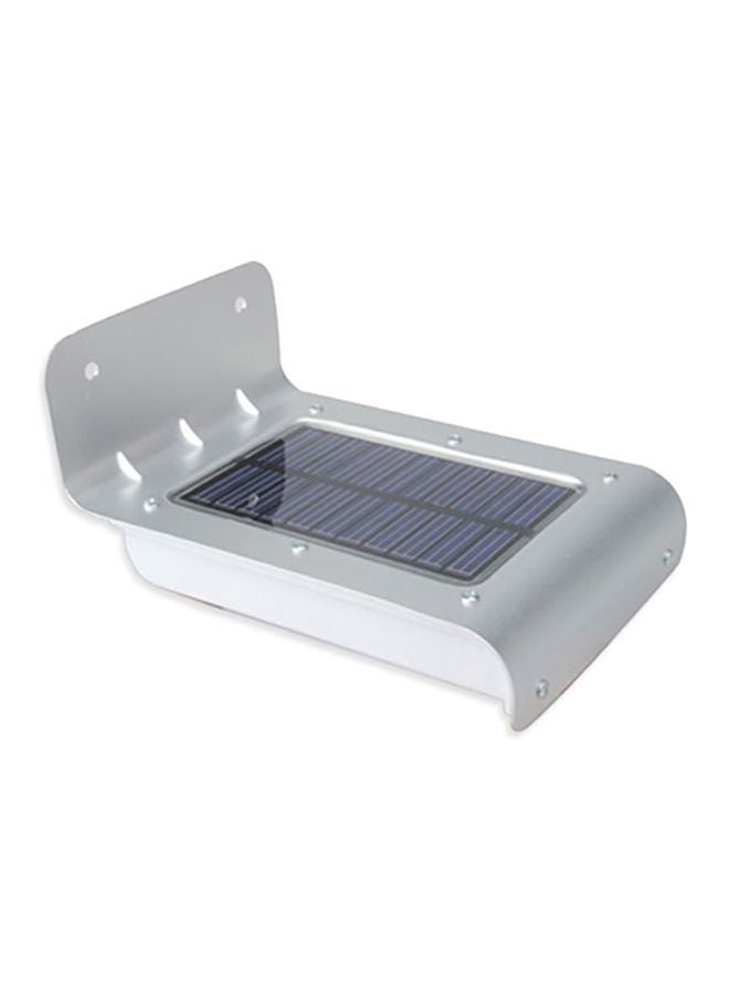 16-LED Solar Power Wall Light White/Blue 11 x 12cm