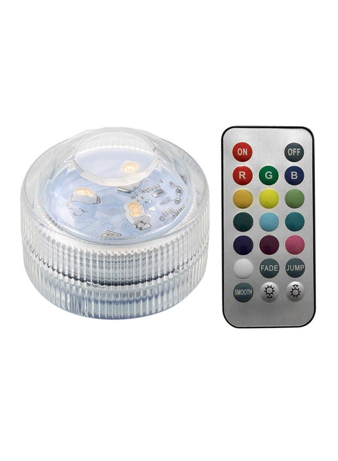 Waterproof LED Decoration Light Lamp With Remote White 15x10x5centimeter