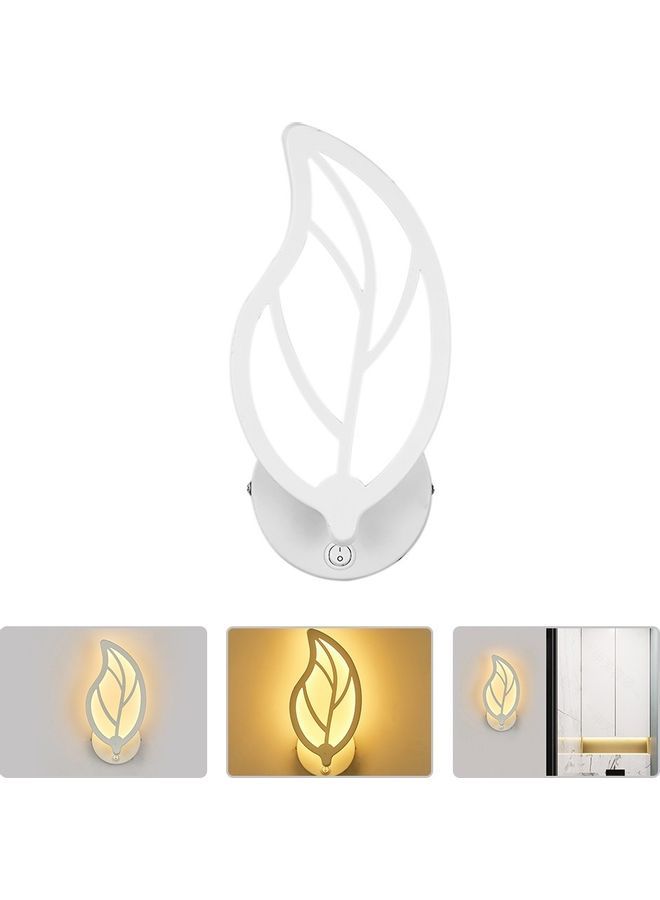 Leaf Shaped Modern LED Wall Lamp Warm White