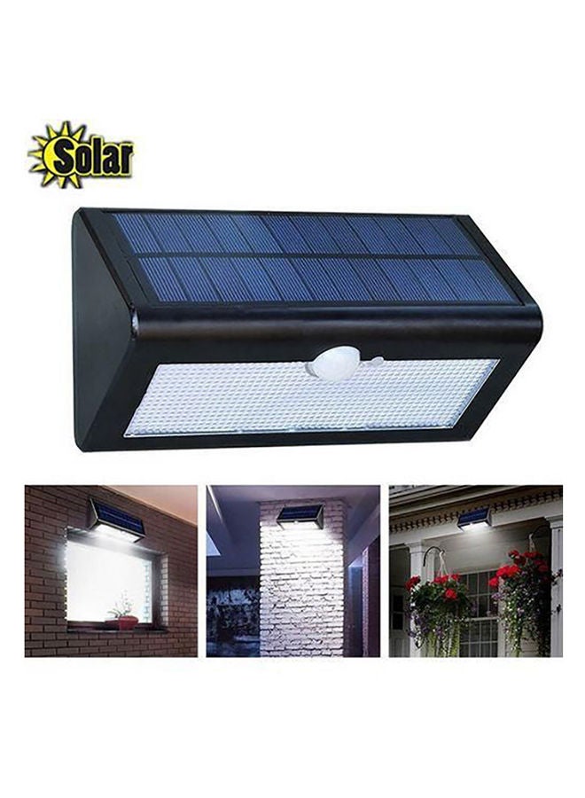 45 LED Solar Outdoor Path Wall Lamp White 5x12cm