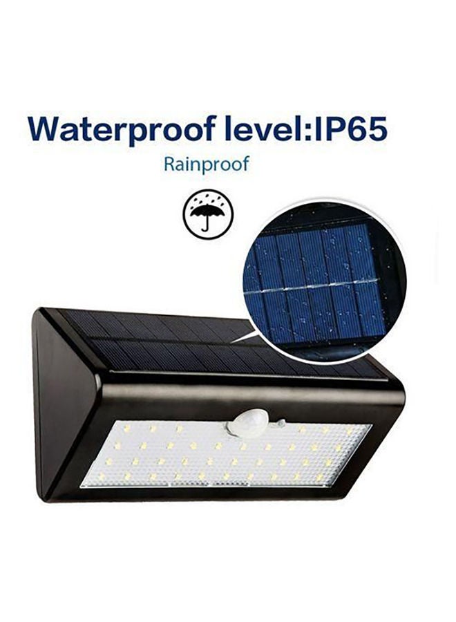 45 LED Solar Outdoor Path Wall Lamp White 5x12cm