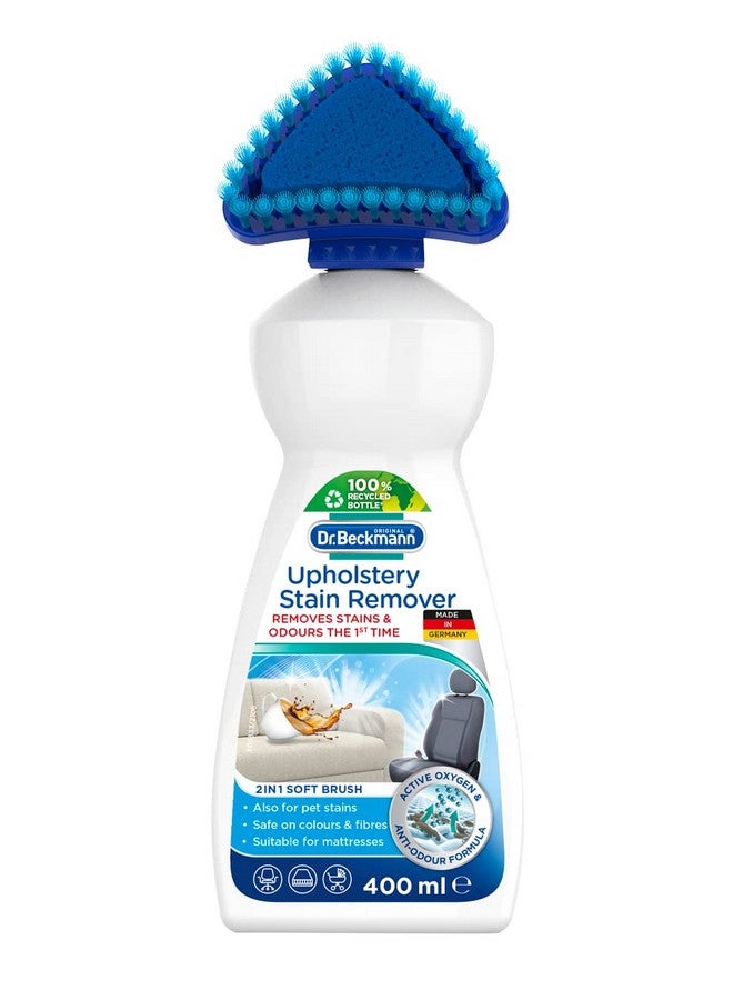 Upholstery Stain Remover Liquid, 400Ml|Removes Even Stubborn Stains And Odours From Sofa, Couch, Car Seats, Office Chairs, Mattresses & More|With Applicator Brush|Sofa Cleaner