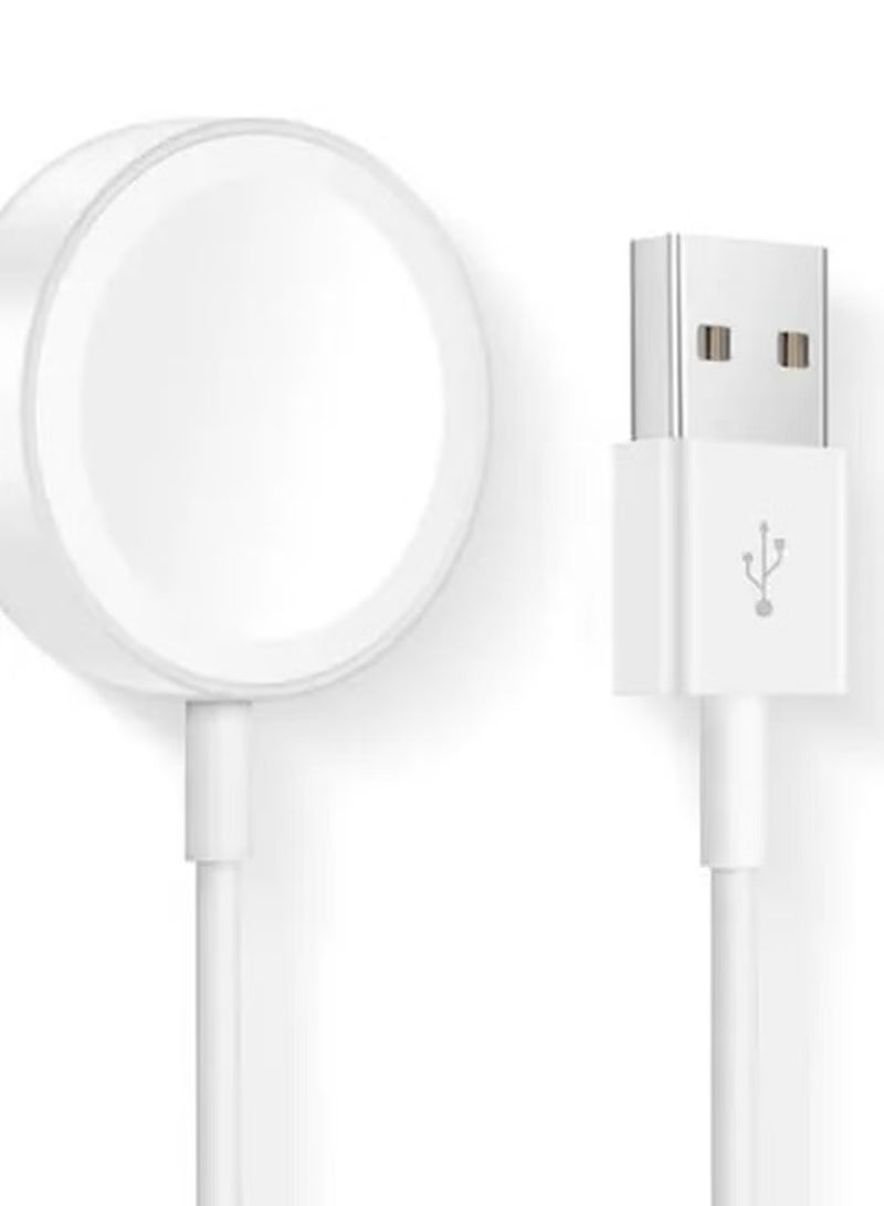 Usb Wireless Magnetic Charging Cable For Apple Smart Watch White
